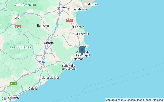 Kaart met locatie Jardíns de Cap Roig